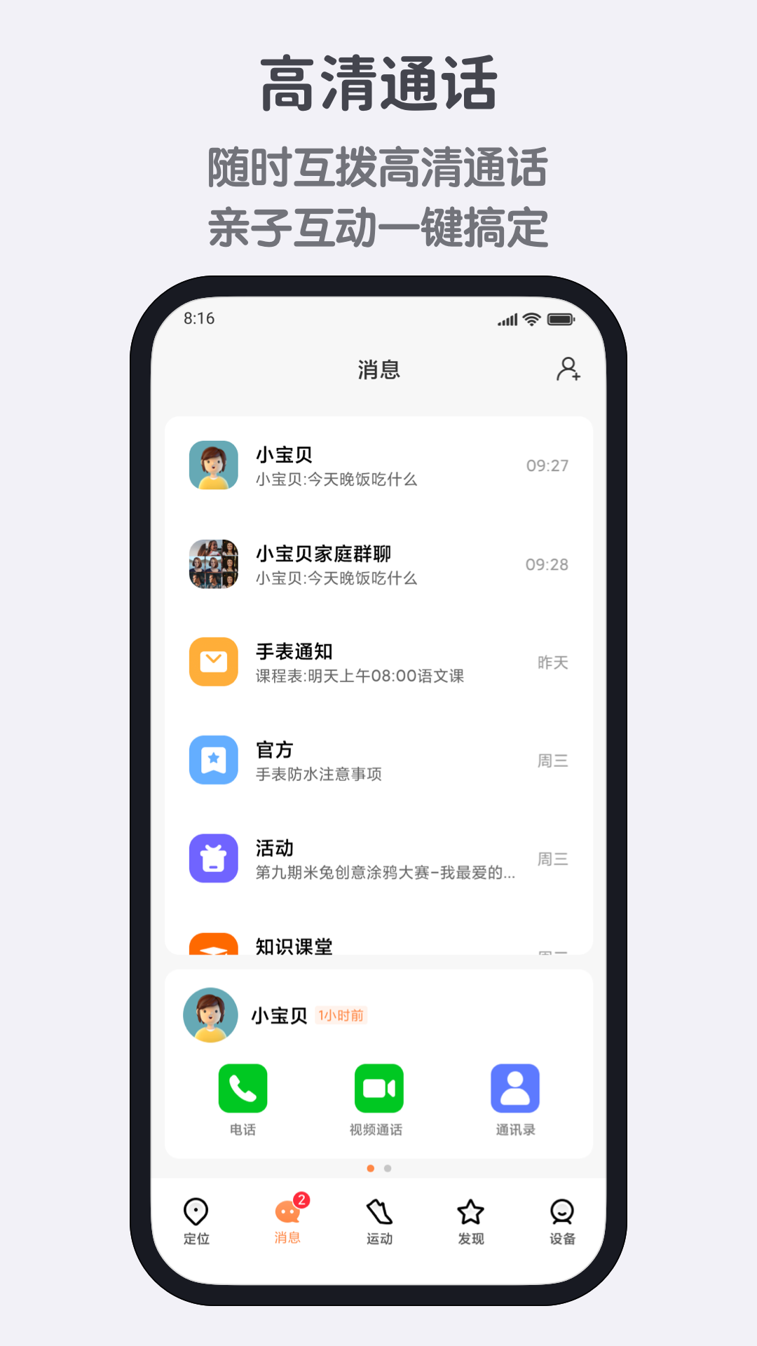 米兔儿童电话手表2